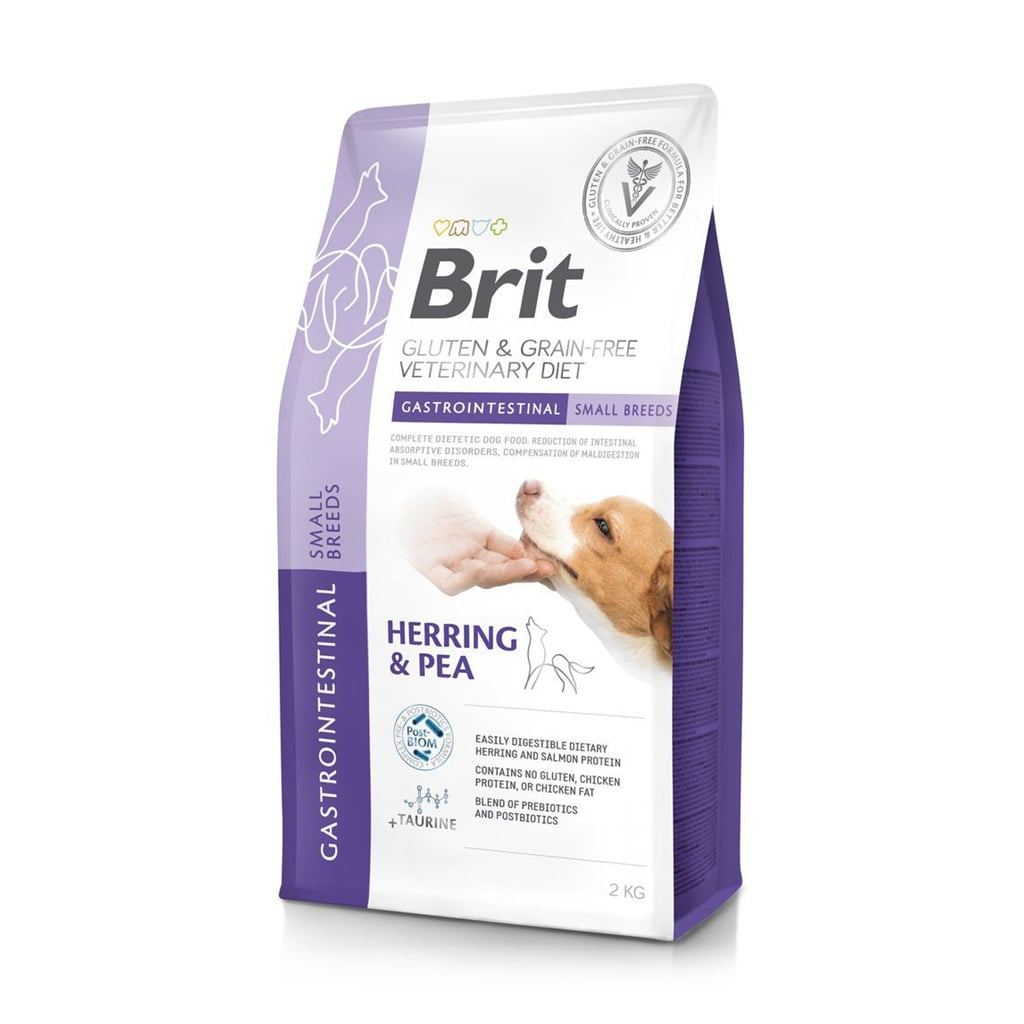 Сухий корм для собак малих порід Brit Veterinary Diet Dog Gastrointestinal Small Breeds при проблемах з травленням, з оселедцем та горохом, 2 кг